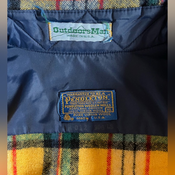 Pendleton Yellow Plaid Flannel Shirt - Picture 4 of 6